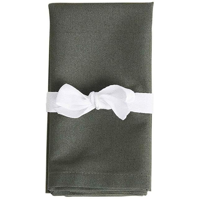 M&S Set of 4 Cotton Rich Napkins with Linen Khaki 4 per pack