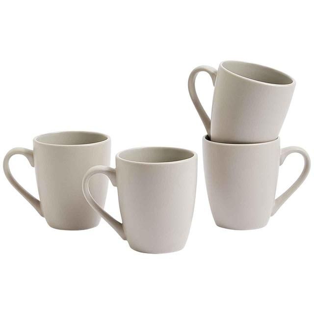 M&S Set of 4 Everyday Stoneware Mugs Natural 4 per pack