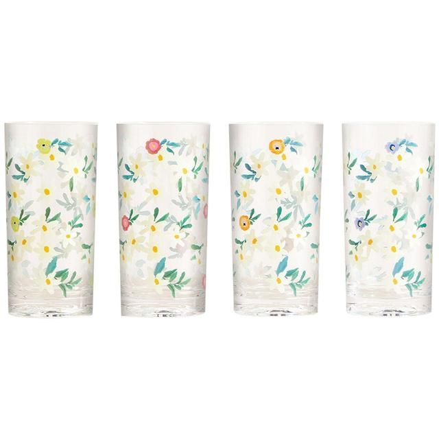 M&S Set of 4 Floral Picnic Highballs 4 per pack
