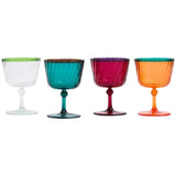 M&S Set Of 4 Ikat Brights Two Tone Wine Glasses 4 per pack