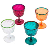 M&S Set Of 4 Ikat Brights Two Tone Wine Glasses 4 per pack