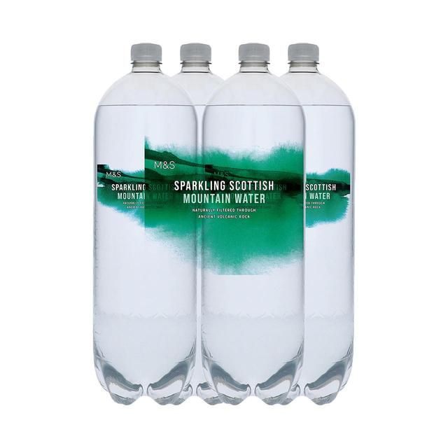 M&S Sparkling Scottish Mountain Water 4 x 2L