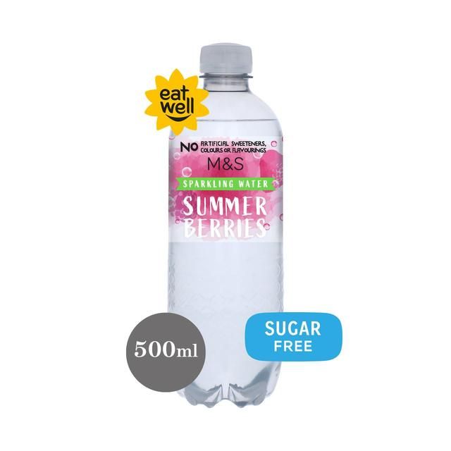 M&S Sparkling Summer Berries Water 500ml