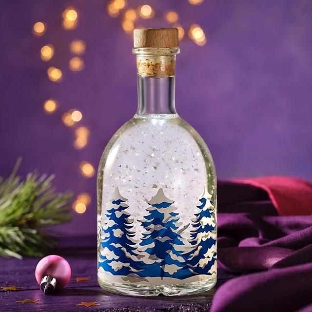 M&S Spiced Sugar Plum Light Up Snow Globe Gin Liqueur 70cl