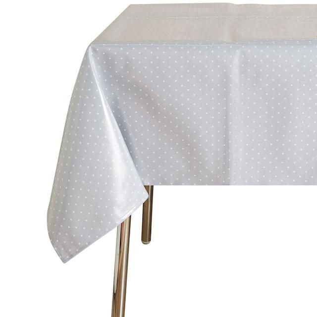 M&S Spotty Wipe Clean Tablecloth Grey