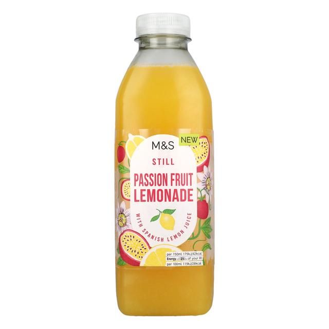 M&S Still Passion Fruit Lemonade 750ml