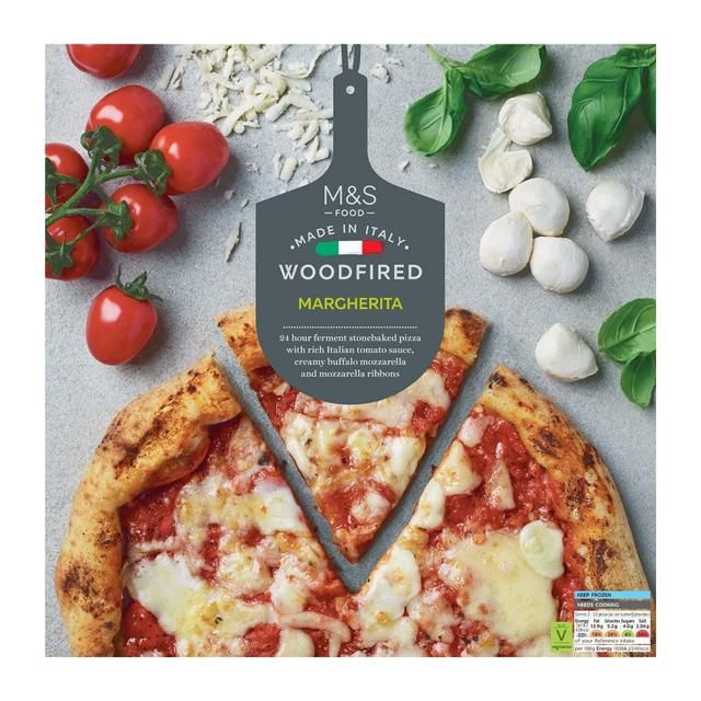 M&S Stonebaked Woodfired Margherita Pizza Frozen 380g