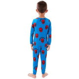 M&S TB CE Spiderman Pure Cotton Pyjamas Blue Mix 3-4 Y