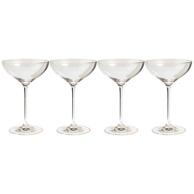 M&S The Sommelier's Edit Set of 4 Champagne Saucers 'One Size Clear 4 per pack
