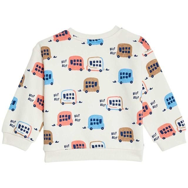 M&S Transport Sweater 0 Months-3 Years Cream