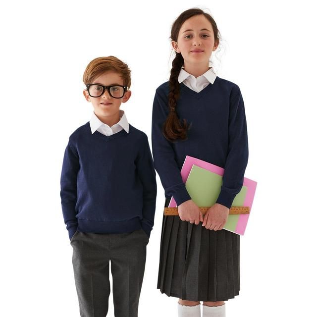 M&S Unisex 2 Pack Cotton Jumper with Stay new 13-14 Y 2 per pack