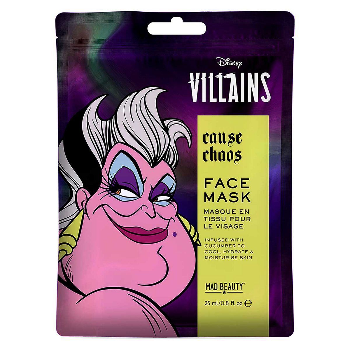 Mad Beauty Disney Villains Ursula Cosmetic Sheet Mask 25ml
