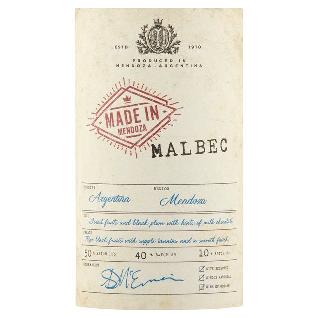 Made in Mendoza Malbec 75cl