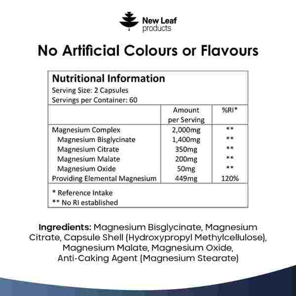 Magnesium Complex 4-in-1 2000mg Glycinate, Citrate, Malate+