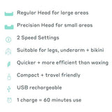 MAGNITONE PluckIt2 Super Glide Compact Epilator