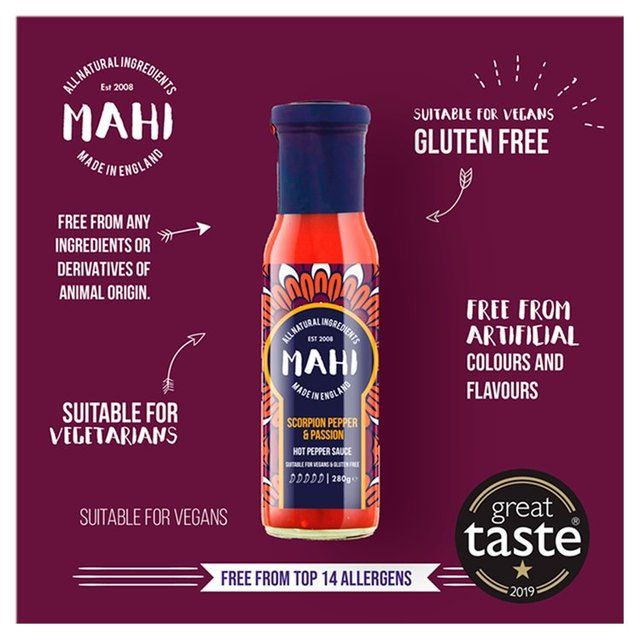 MAHI Scorpion Pepper & Passion Hot Sauce 280ml