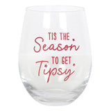 Something Different Season To Get Tipsy Stemless Wine Glass