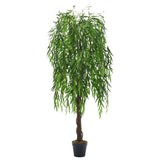 Livingandhome Lifelike Artificial Willow Tree 180cm