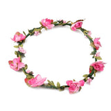 Aquarius Women Flower Head Crown Elegant & Easy to Wear, Red