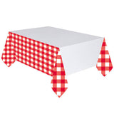 Amscan Plastic Gingham Party Table Cover