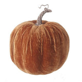 Heaven Sends Halloween Brown Velvet Pumpkin