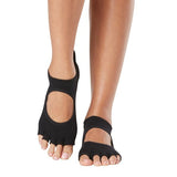 Toesox Womens Bellarina Smiley Half Toe Socks (M)