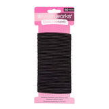 Brushworks Classic Black Hairbands - 40 Pack