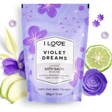 I Love Violet Dreams Scented Bath Salts 500g