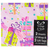Eurowrap Wrapping Paper Sheets (Pack of 2)