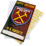 West Ham United FC Customisable Birthday Card