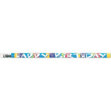 Amscan Happy Birthday Pencil With Eraser (Pack of 12)