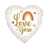 Oaktree Love You Boho Foil Balloon