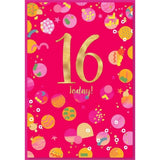Simon Elvin 16th Birthday Card (Pack of 6)