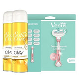 Venus Comfortglide Coconut with Olay Blades & Shaving Gel Refill Bundle