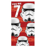 Star Wars Stormtrooper 7th Birthday Card