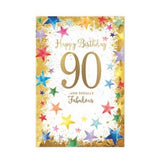 Simon Elvin Milestone 90th Birthday Card (Pack of 6)