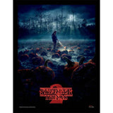Stranger Things Pumpkin Patch Framed Canvas Print