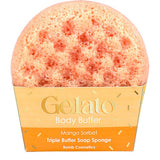 Bomb Cosmetics Gelato Body Buffer Sponge Mango Sorbet