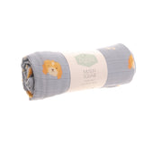 Ziggle Cotton Muslin Square - Blue Cockapoo Dog Print