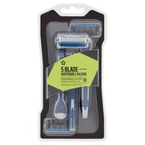 Superdrug Male 5 Blade Disposable Razor x3