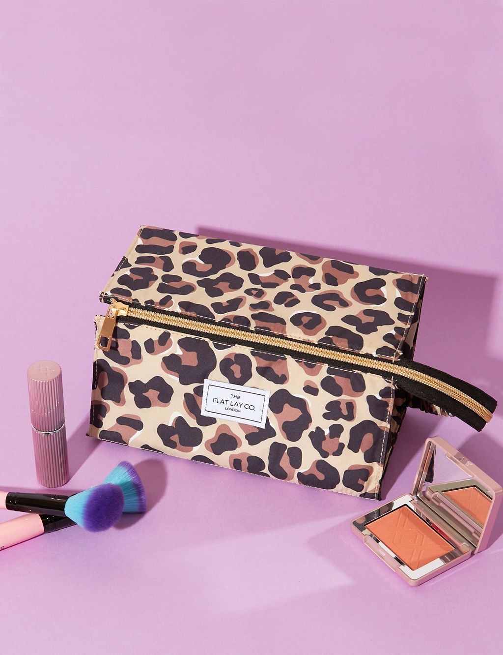 Makeup Box Bag In Leopard Print