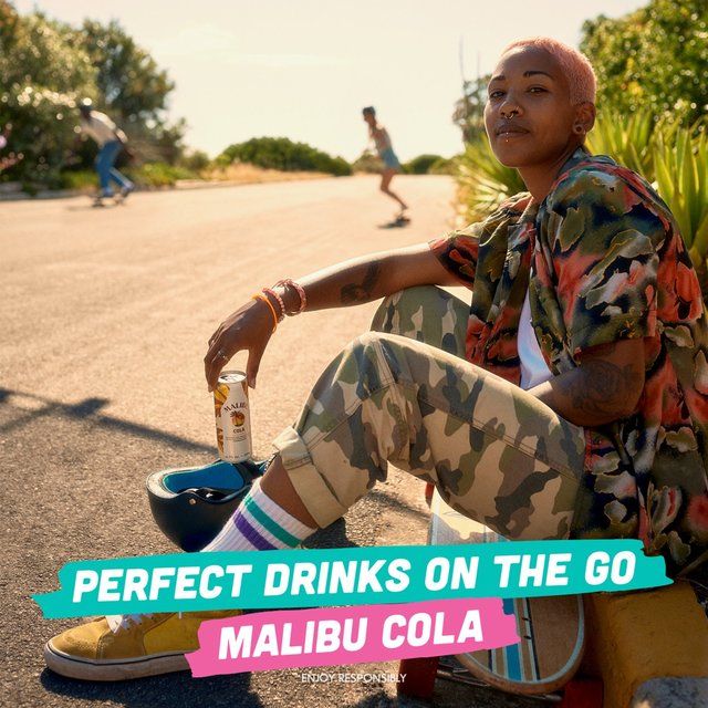 Malibu Coconut Rum & Cola Sparkling Pre-Mixed Can 25cl