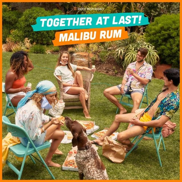 Malibu Original White Rum with Coconut Flavour 1L
