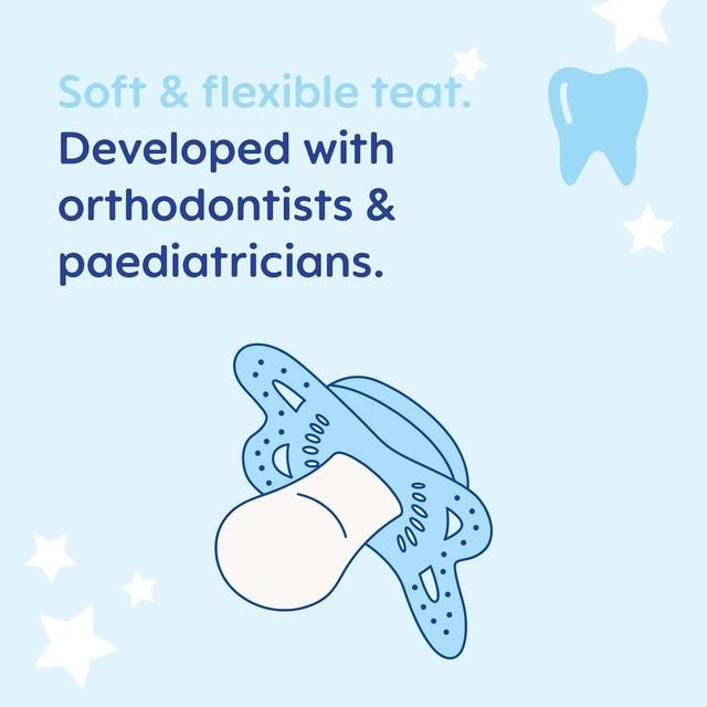 MAM Night 2-6m Soother 2pk 2 per pack