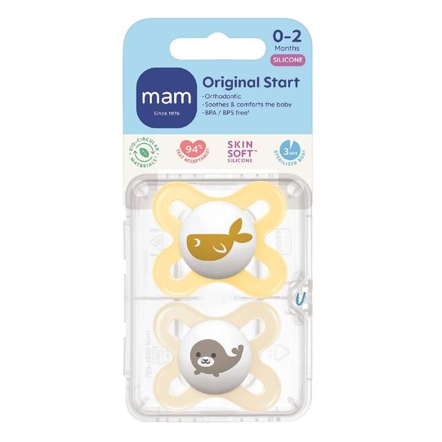 MAM Start 0-2m Soother 2pk 2 per pack