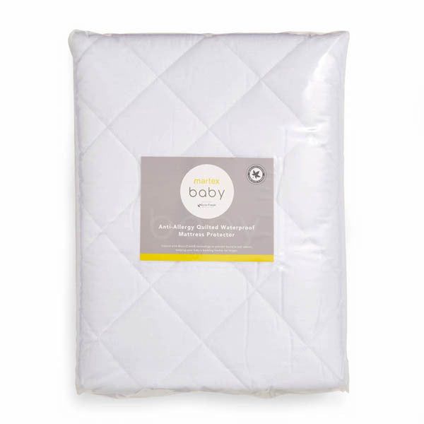 Martex Baby Anti-Allergy Quilted Mattress Protector Cotbed