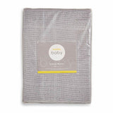 Martex Baby Cotton Leno Weave Cellular Blanket Small Grey