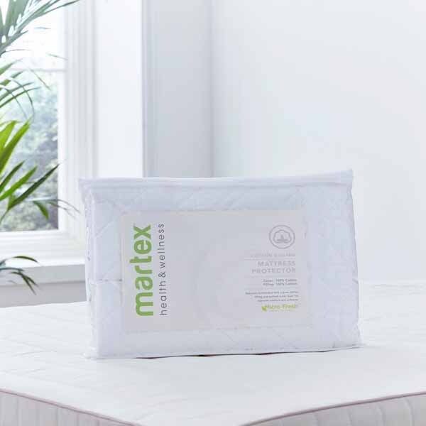 Martex Health & Wellness Cotton Mattress Protector Single