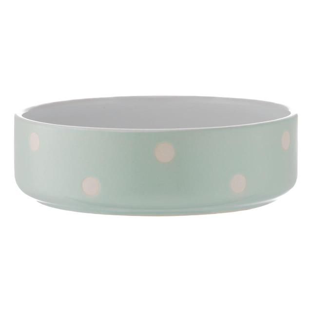 Mason Cash Polka Dot Sage Pet Bowl