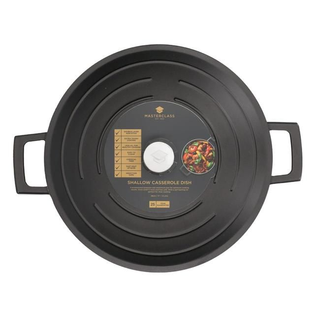 MasterClass Cast Aluminium Shallow Casserole Dish 28cm/4L